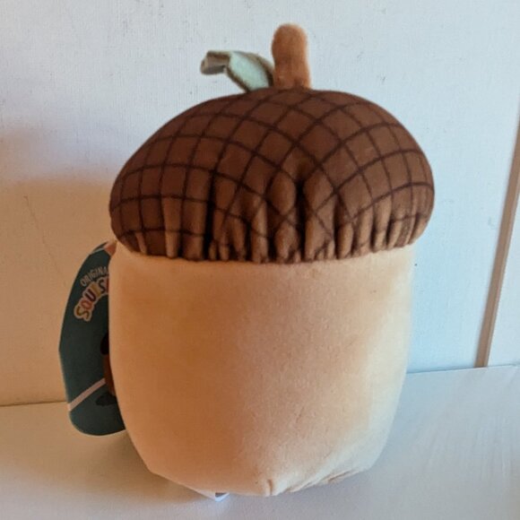 NWT 5" Mac Acorn Leaf Pattern Belly Squishmallows Autumn Fall Harvest Plush Toy - Picture 4 of 7